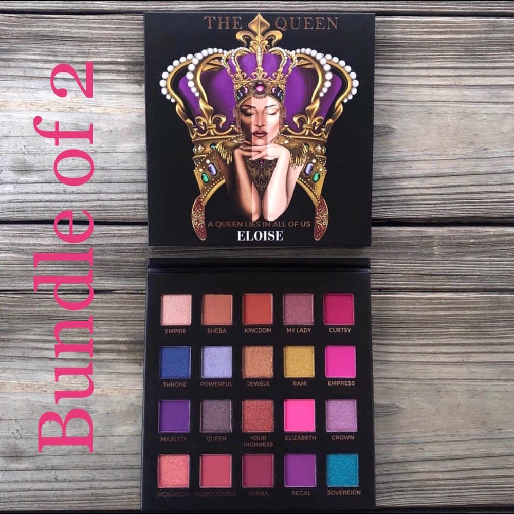 2x ELOISE BEAUTY The Queen Eyeshadow Palette